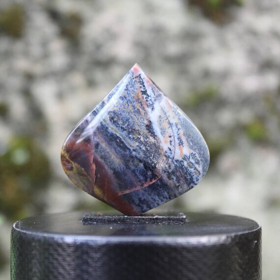 Opalized Wood Copper Cabochon Etsy