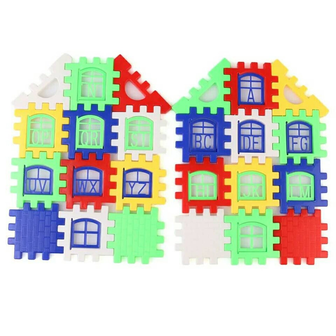 24pcs House Building Block Block Construction For Kid DIY Etsy