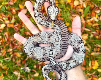 Timber Rattlesnake Embroidered Patch Snake