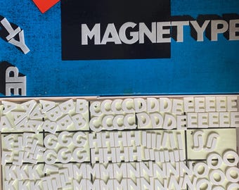 vintage hama magnetype blue magnetic alphabet 3d letters magnet germany No 1470