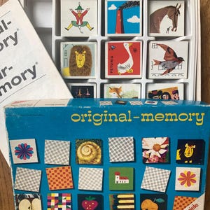 vintage Ravensburger  Original Memory Game - Made in Western Germany /  not complete
