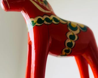 Akta Dalahemslojd ダーラナ ホース 馬 木製 赤 スウェーデン ヴィンテージ木製スウェーデン ダーラホース/オルソン/ダーラナ馬 Akta