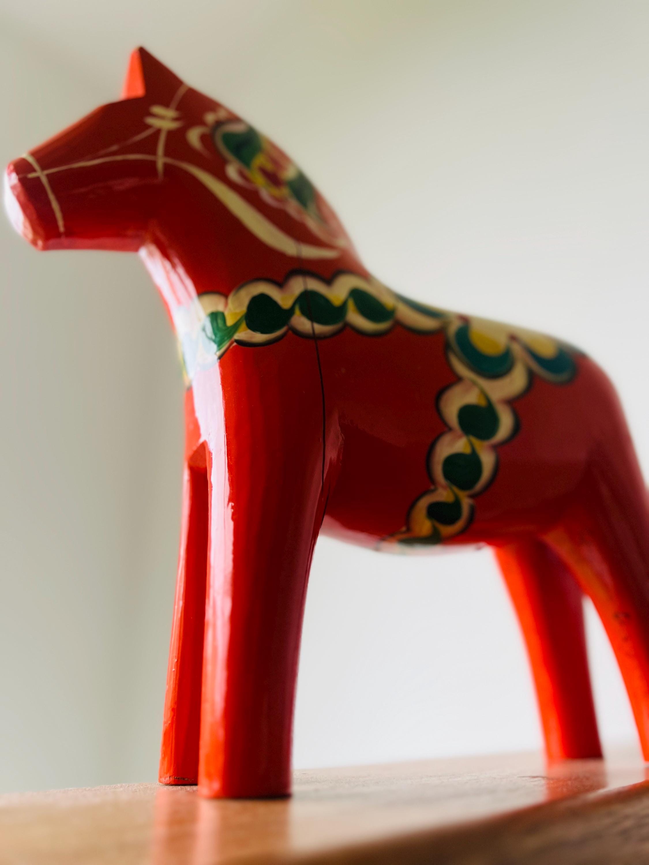 Akta Dalahemslojd ダーラナ ホース 馬 木製 赤 スウェーデン ヴィンテージ木製スウェーデン ダーラホース/オルソン/ダーラナ馬 Akta