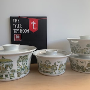 vintage Figgjo Flint markt turi Design Noorwegen 1960&#39;s Dekselded Casserole