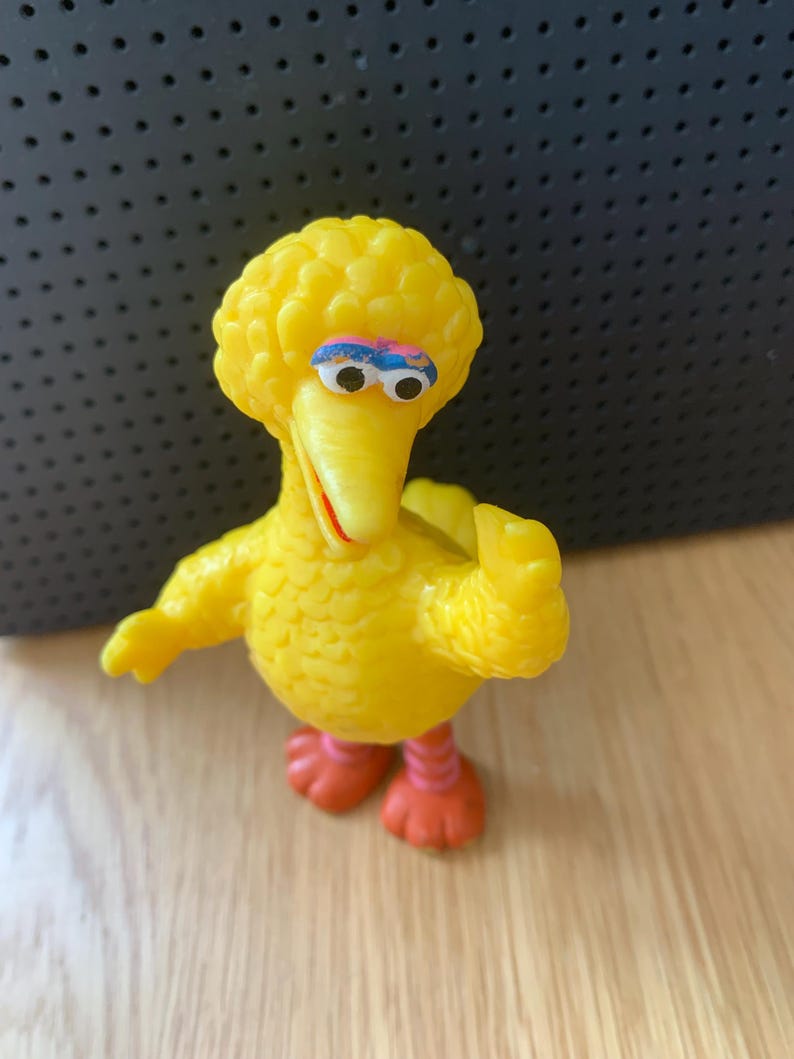 Vintage Sesame Street PVC Figures / big bird / Oscar Grouch / Made in Germany / west Germany / Bullyland / JHP imagen 14