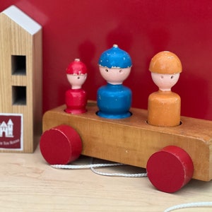 Vintage Danish wooden toy car by Kay Bojesen