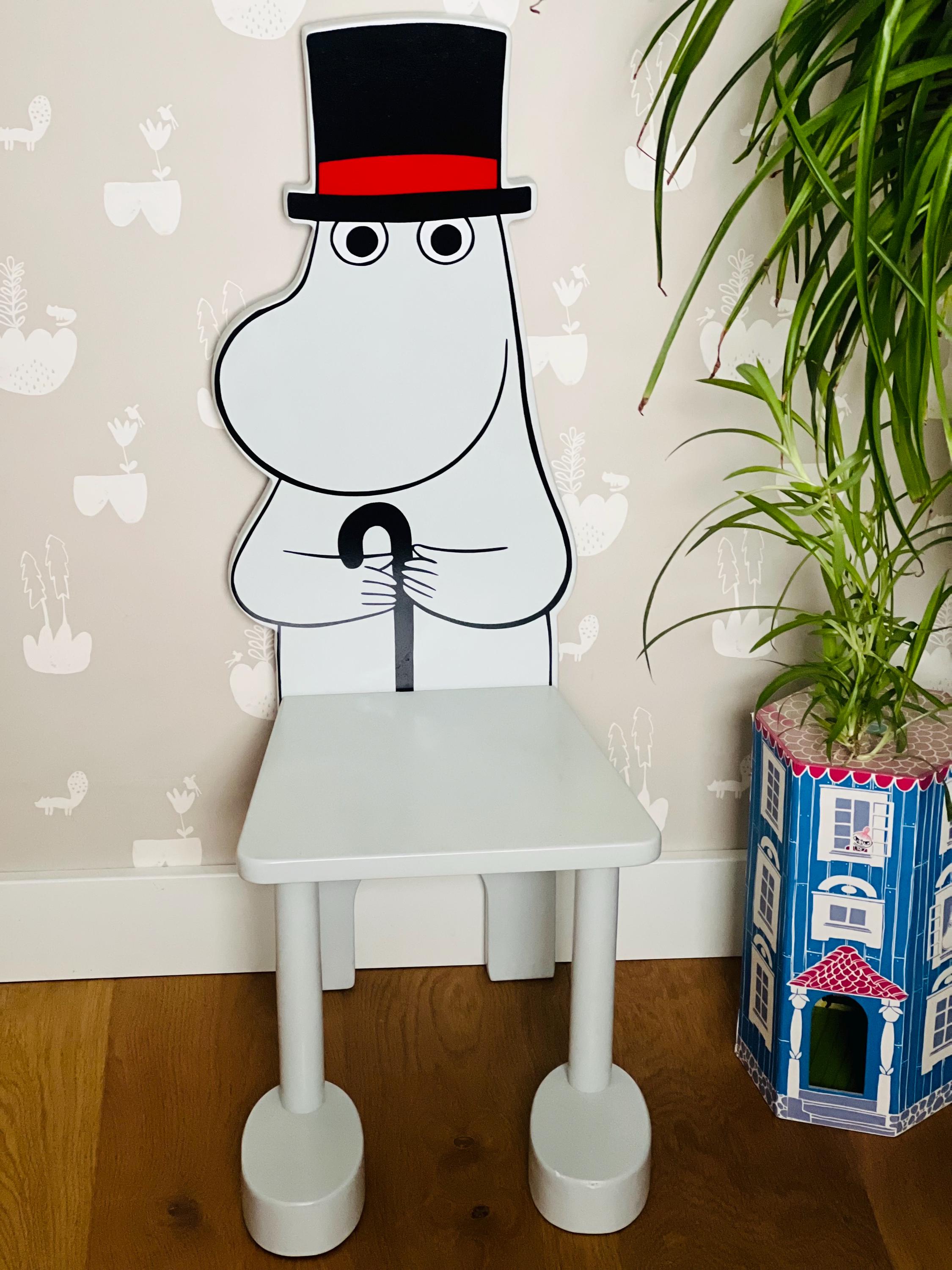 Moominpappa Children Stool - Wooden Moomin Chair - Etsy