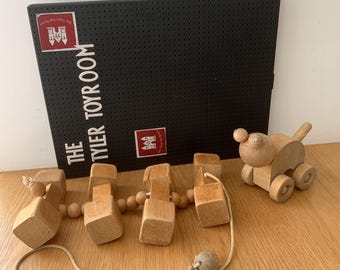 vintage houten speelgoedset / Montessori / Jukka, gemaakt in Finland