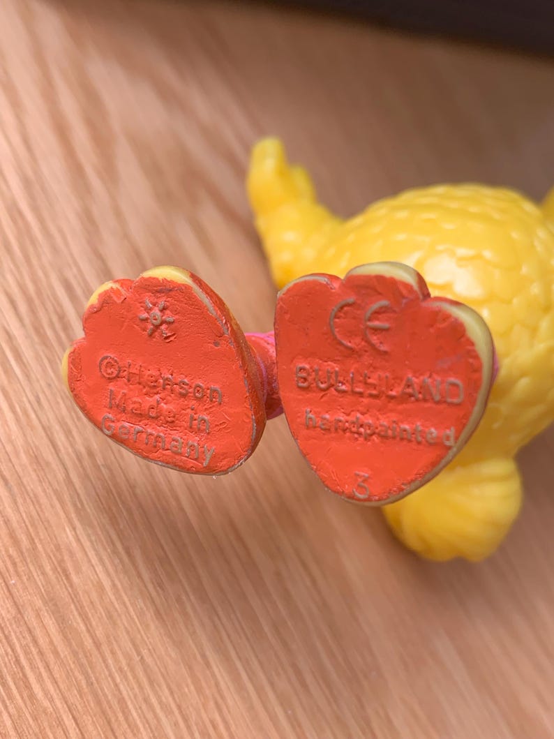 Vintage Sesame Street PVC Figures / big bird / Oscar Grouch / Made in Germany / west Germany / Bullyland / JHP imagen 17