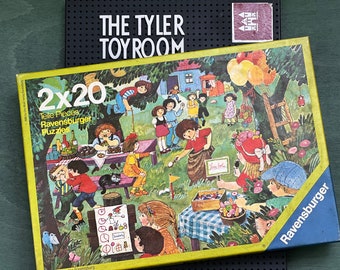 2 x 20 Stück vintage Puzzeln 1980 / Made in Western Germany / Ravensburger / Kinderspellen