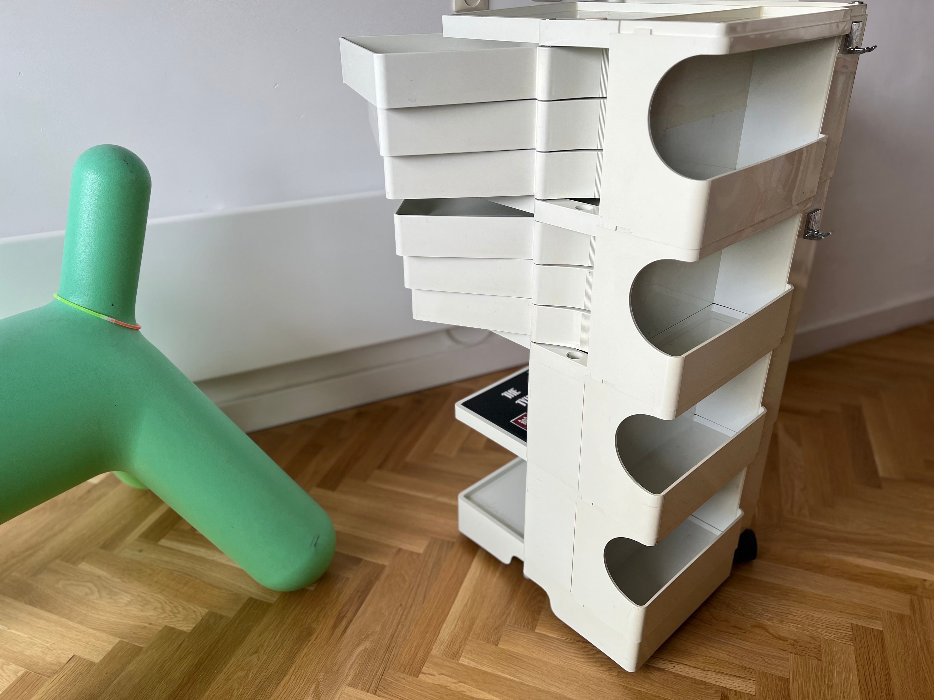Joe Colombo Vintage Office Trolley Storage Trolley, Office