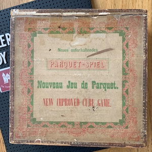 Vintage Jeu de Parquet - kubusspel en doos
