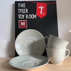 Vintage Mooie set van 2 kopjes en schotels gemaakt door royal copenhagen en Dinamarca