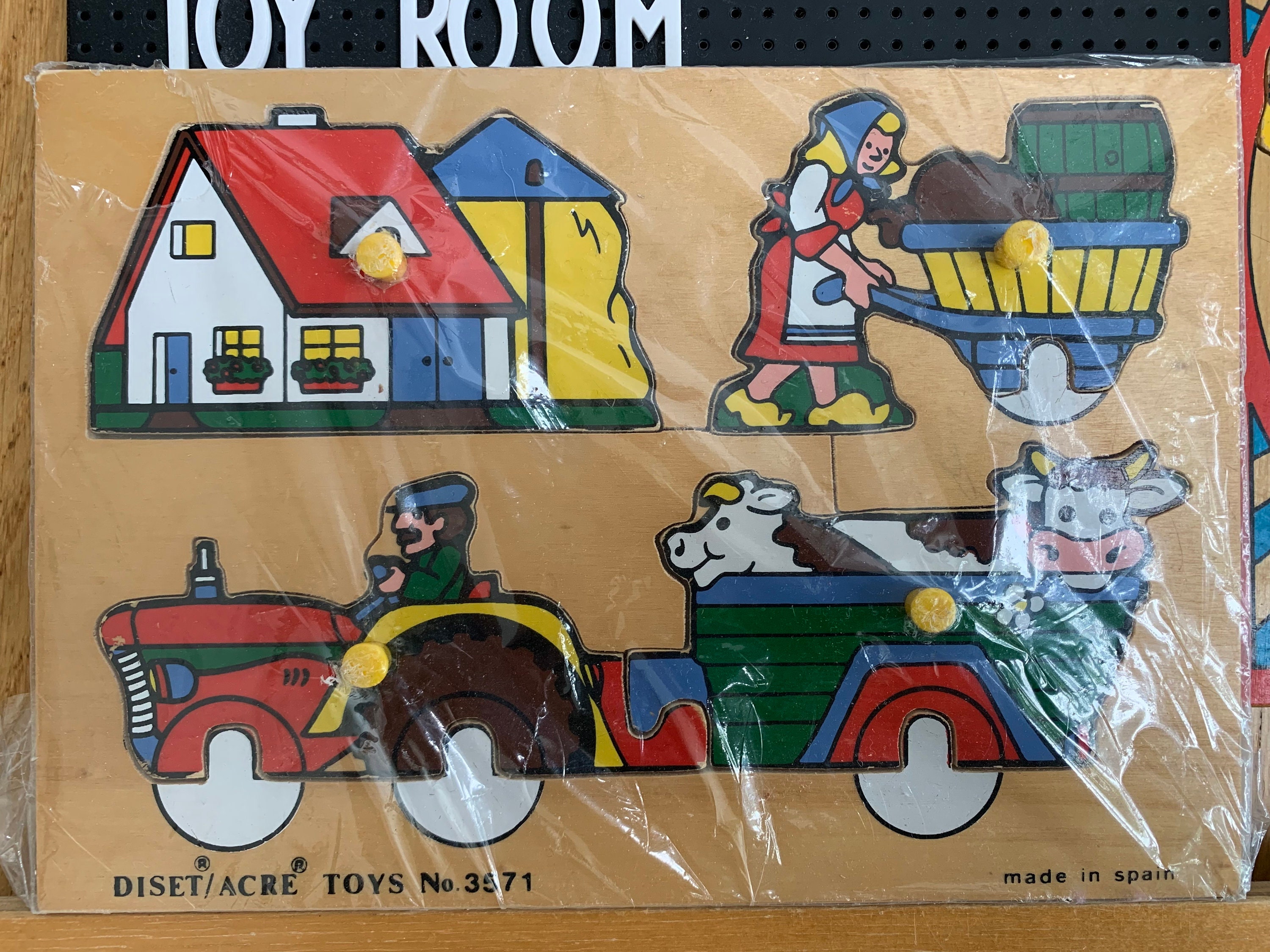 Vintage Puzzle Games - Lot of 3 X Wooden Puzzles for Kids