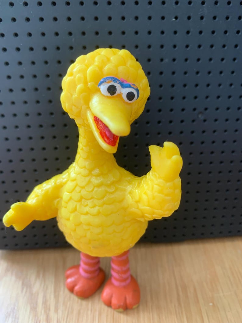 Vintage Sesame Street PVC Figures / big bird / Oscar Grouch / Made in Germany / west Germany / Bullyland / JHP imagen 13