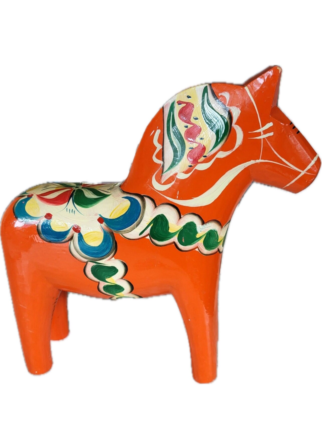 ヴィンテージ木製スウェーデン ダーラホース/オルソン/ダーラナ馬 Akta