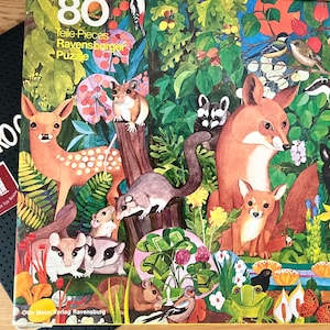 Vintage Animal Paradise-puzzel / Made in West-Duitsland / ravensburger / G. Buomberger-ontwerp