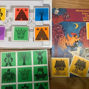 ヴィンテージ 1972 オンベクワーム スプルークジェ ロット + パズル ヴァン ラベンスブルガー - ボードスペル / 西ドイツ製