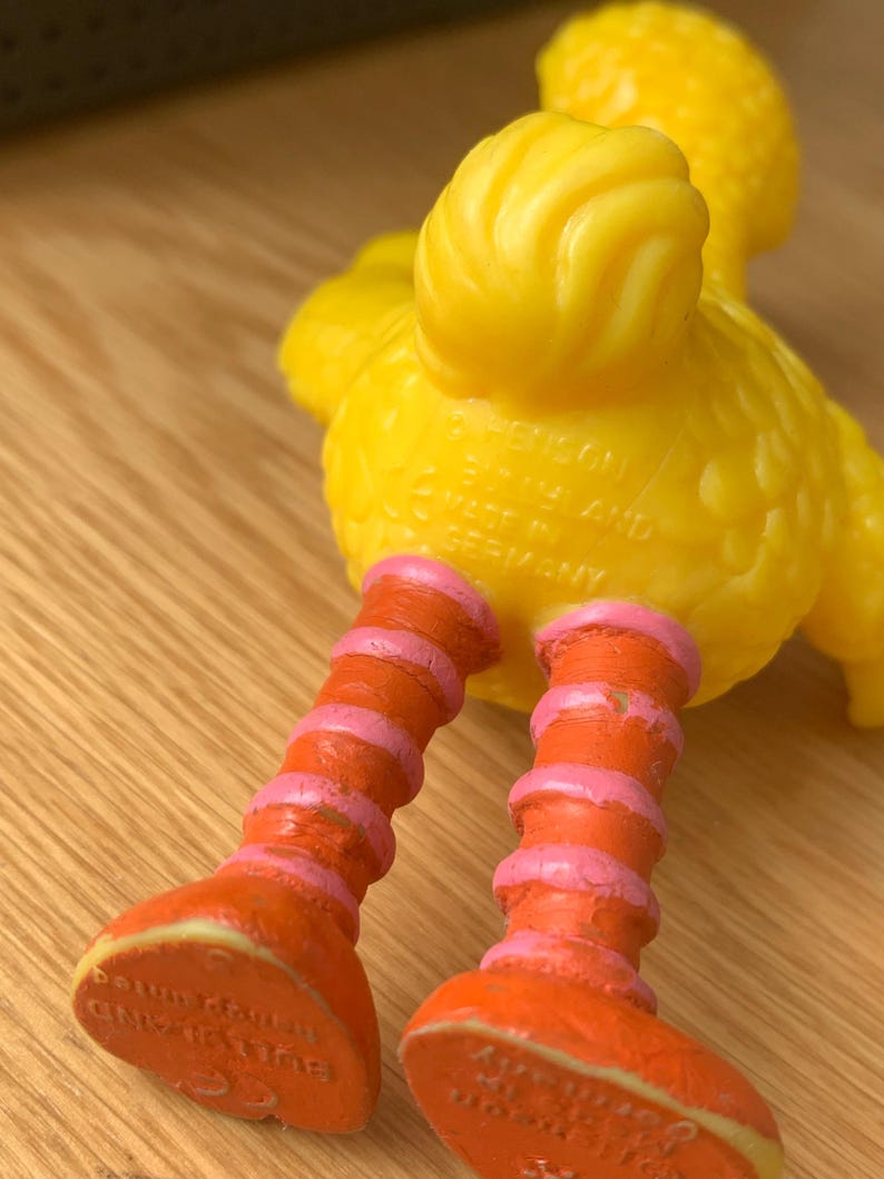 Vintage Sesame Street PVC Figures / big bird / Oscar Grouch / Made in Germany / west Germany / Bullyland / JHP imagen 16