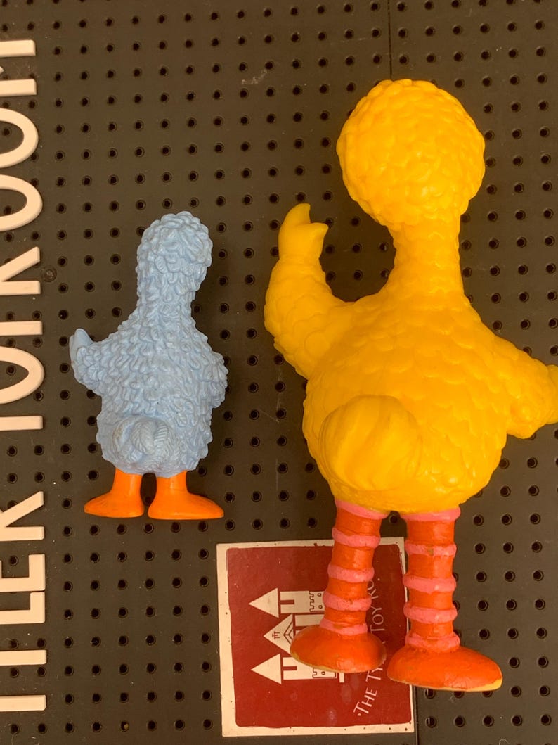 Vintage Sesame Street PVC Figures / big bird / Oscar Grouch / Made in Germany / west Germany / Bullyland / JHP imagen 11