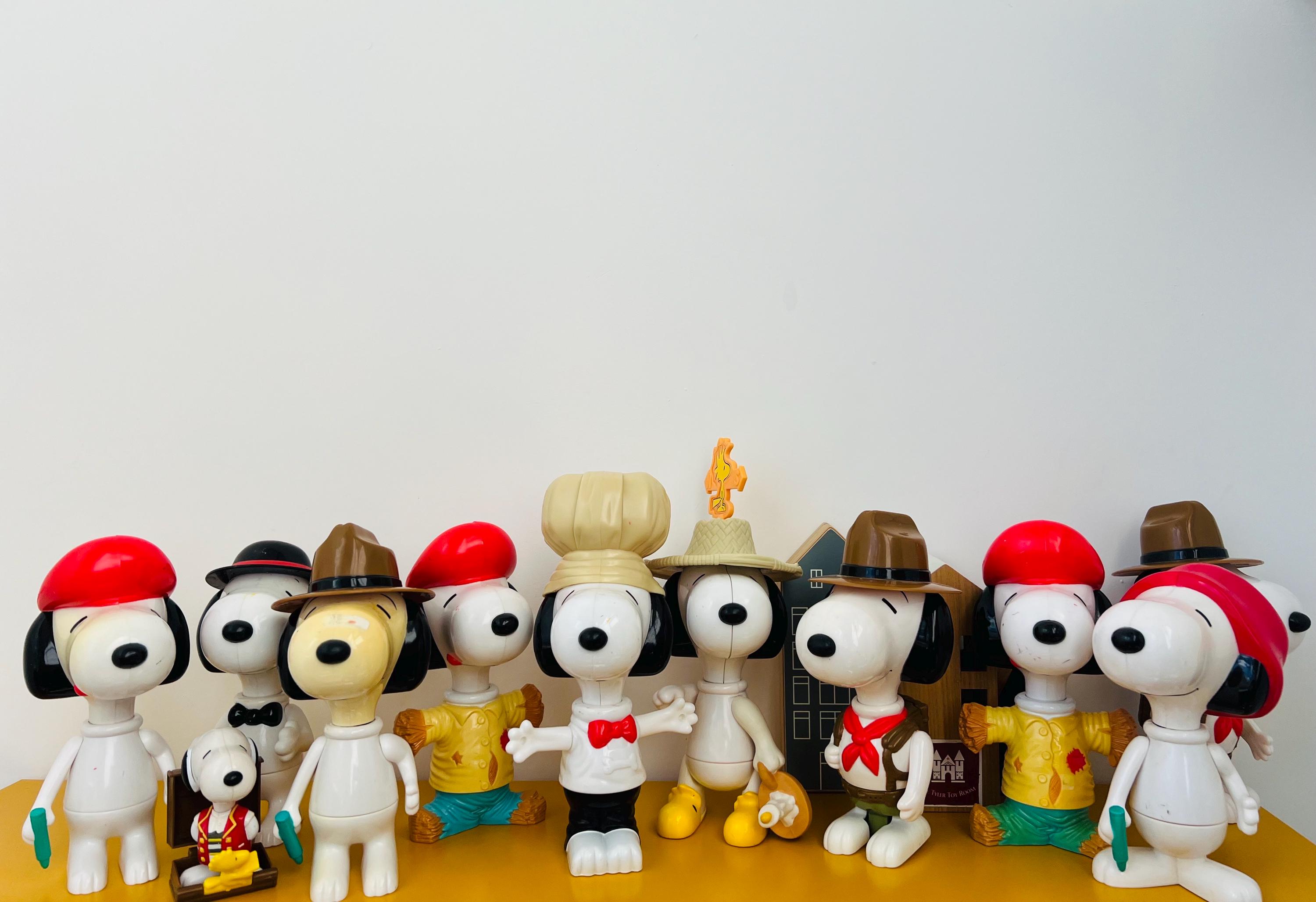 Figuras coleccionables de Snoopy y Peanuts de McDonald's (año 2000