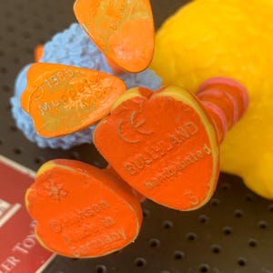 Vintage Sesame Street PVC Figures / big bird / Oscar Grouch / Made in Germany / west Germany / Bullyland / JHP imagen 12