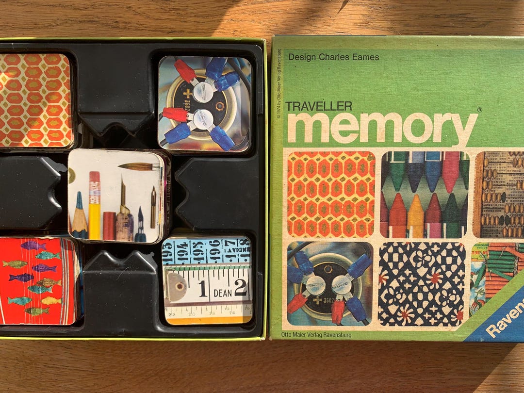Retro Memory Ravensburger Rare Traveler Memory Game - Compleet - Ontwerp Charles ...