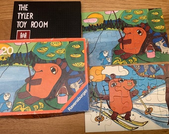 5 x vintage Maus Würfelpuzzles von Ravensburger aus den 1980er Jahren