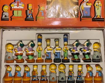 The Simpsons 3D Chess 1997 - Etsy
