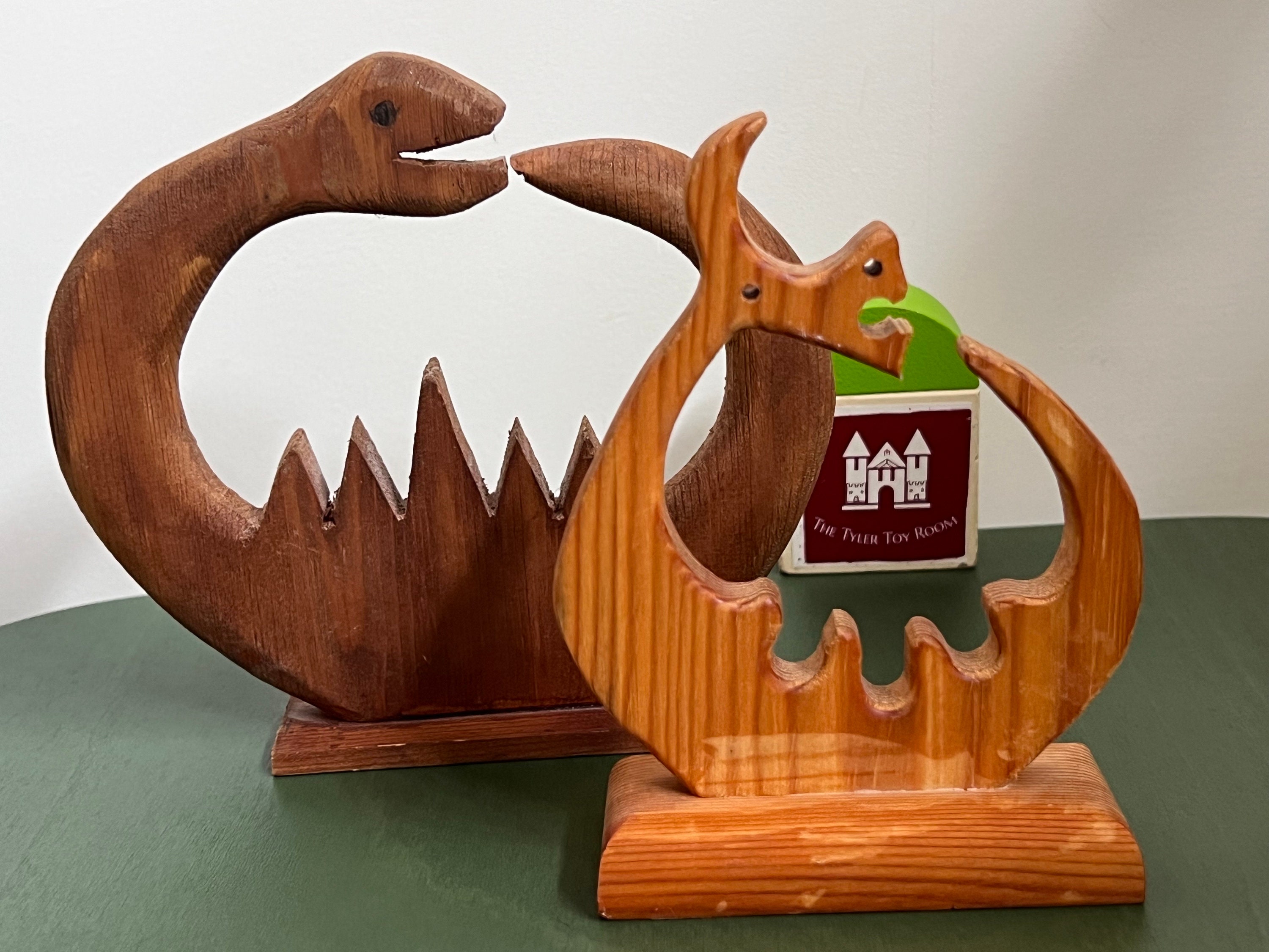 Wooden Handmade Storsjöodjuret Great-lake Monster Storsjön Sweden