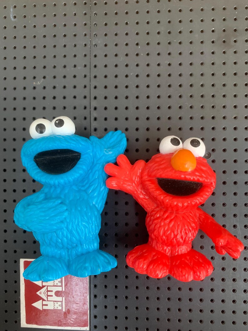 Vintage Sesame Street PVC Figures / big bird / Oscar Grouch / Made in Germany / west Germany / Bullyland / JHP imagen 18