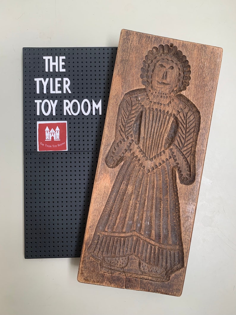 Vintage Dutch Wooden Forms Folk Art Speculaas Cookie Mold Vorm