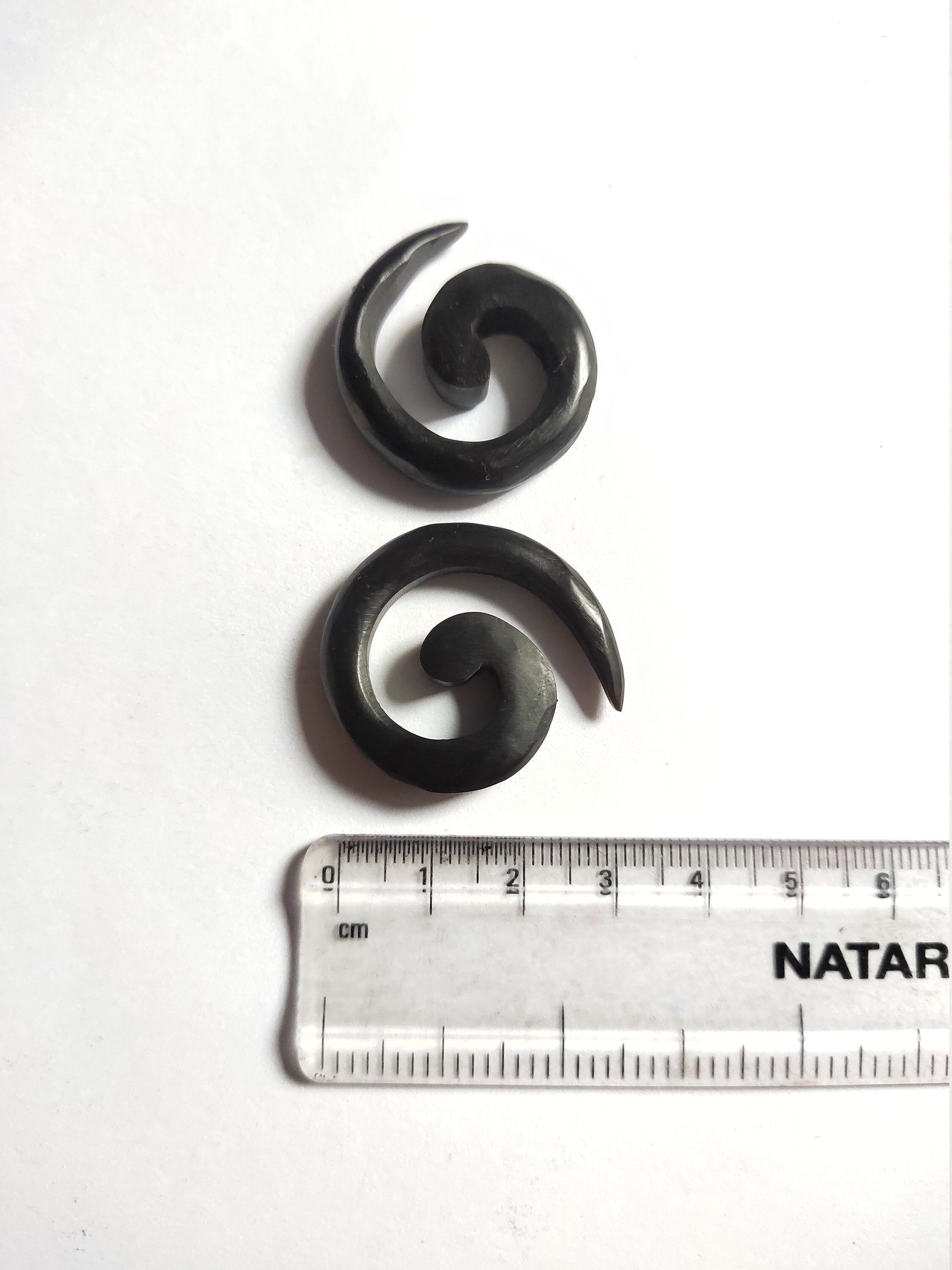 Tribal Wood Spiral Ear Stretchers Wood Ear Expanders Wood Etsy