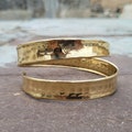 Hammered Brass Arm Cuff, Boho Adjustable Armlet, Ethnic Tribal Brass Cuff Bracelet