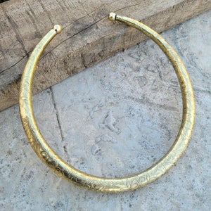 Tribal Brass Choker Necklace, Boho Necklace, Perfect Gift