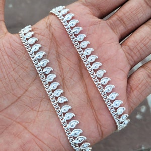 Boho Silver Plated Anklet, Ethnic Anklet, Tribal Beach Anklet, Festival Anklet, Perfect Gift For Her