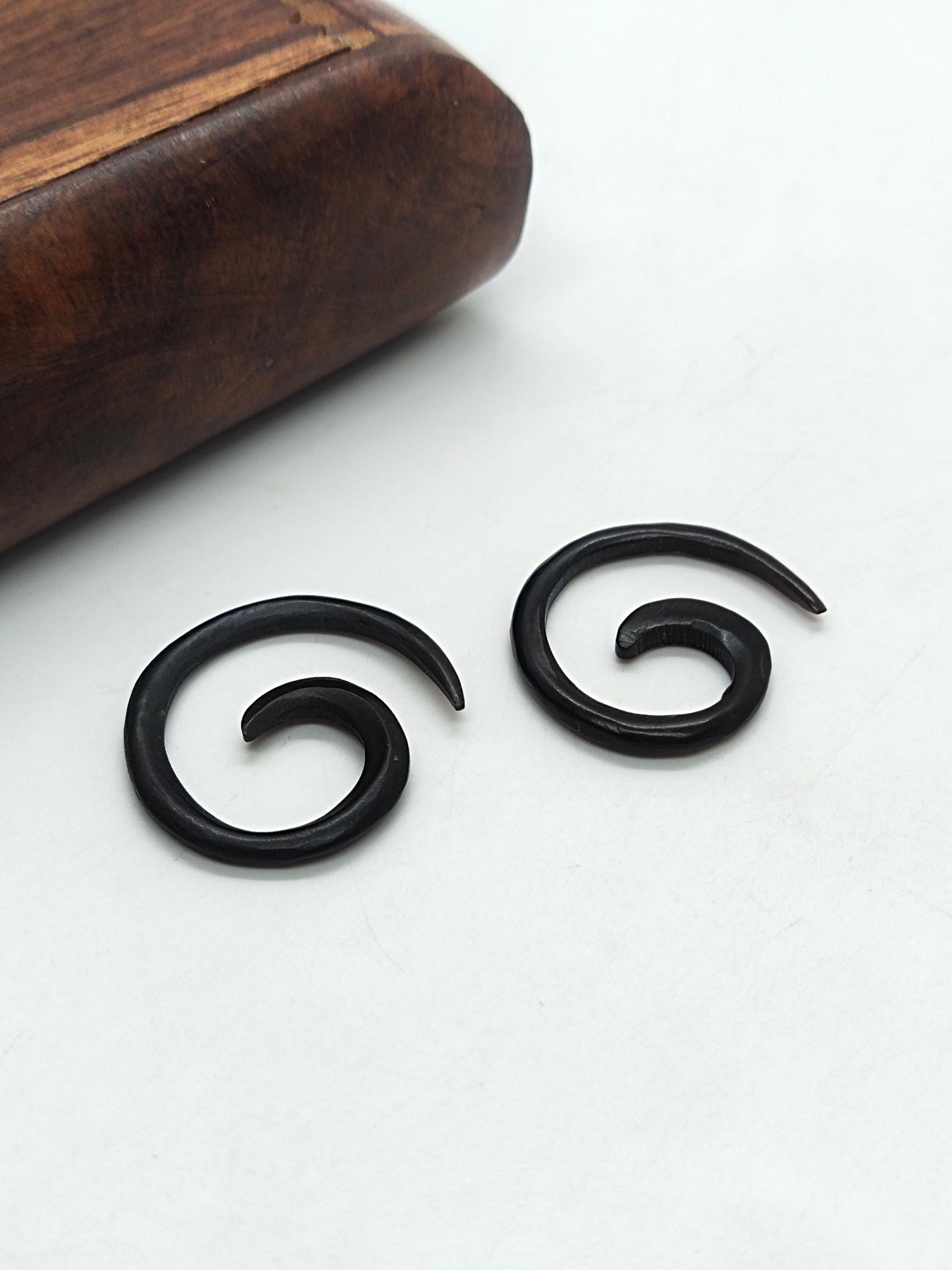 Acrylic Spiral Ear Stretcher/Expander - 1 Pair, 3mm To 12mm Taper For Ear Gauges