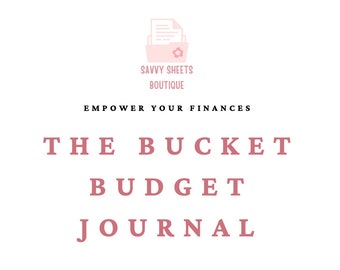 Savvy Sheets Boutique - Printable Bucket Budget Journal