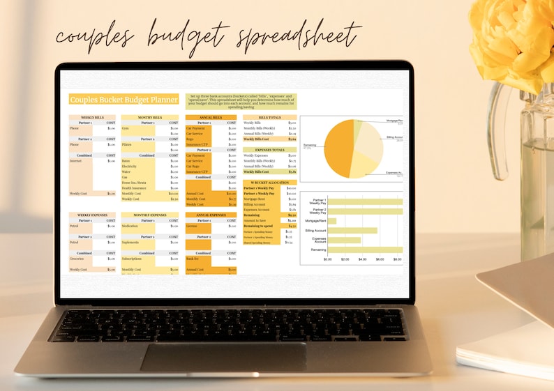 Savvy Sheets Couples Bucket Budget Spreadsheet Google Sheets Instant Download Etsy Australia