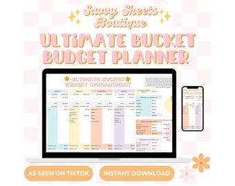 Savvy Sheets Boutique - Ultimate Bucket Budget Spreadsheet