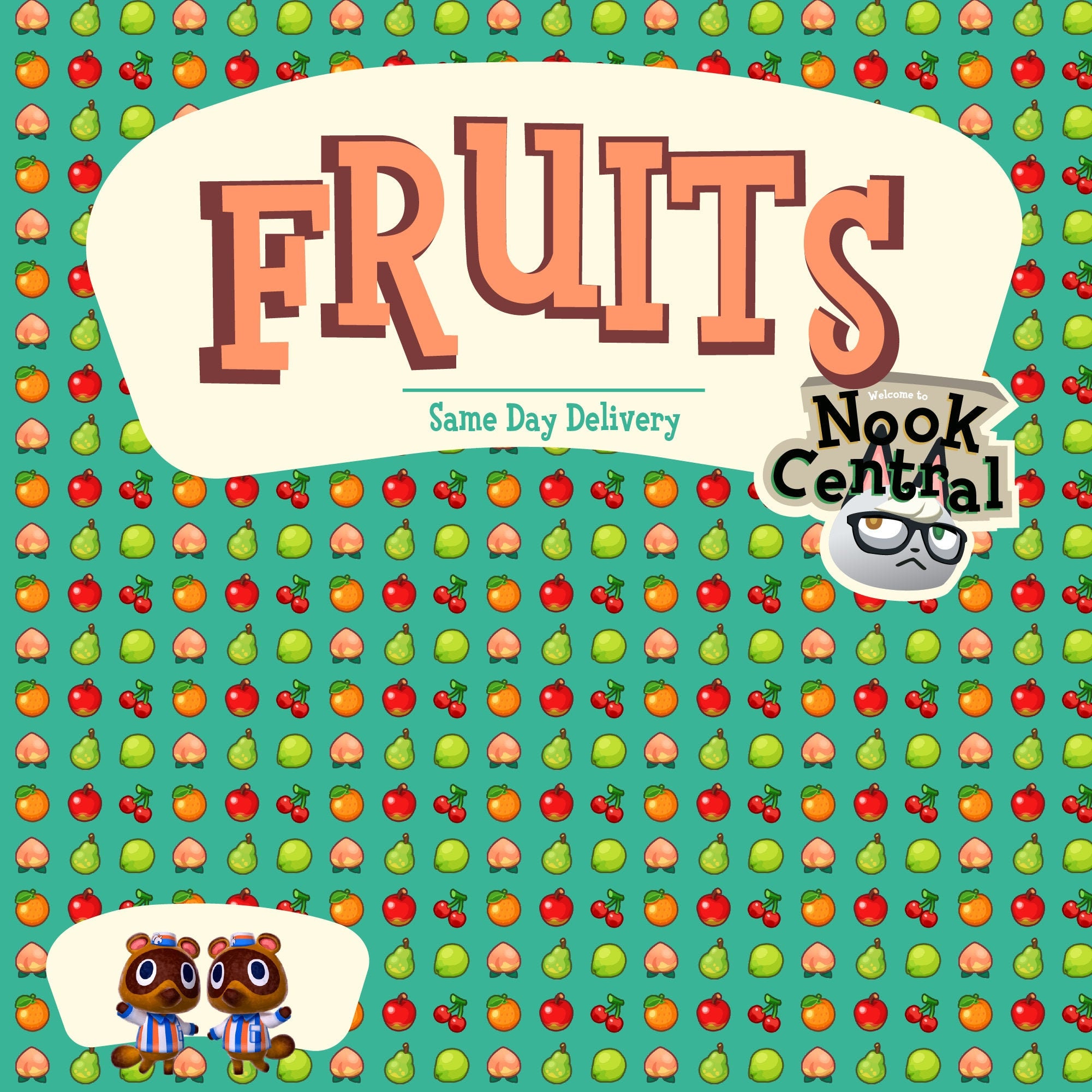 ACNH Fruit Bundle Apples Peach Orange Pear Cherry Etsy