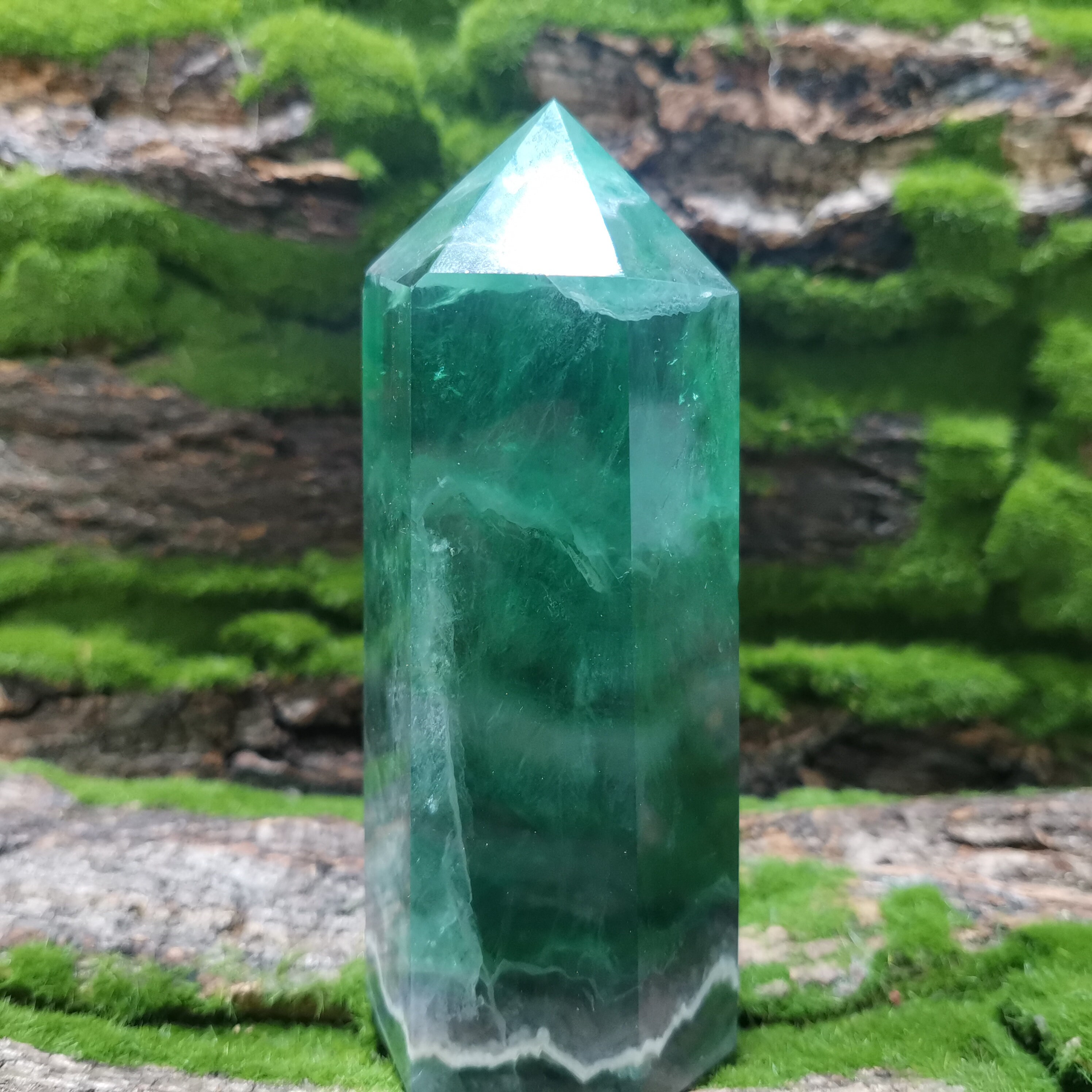 0.693kg Natural Green fluorite Quartz Crystal DecorCrystal Etsy