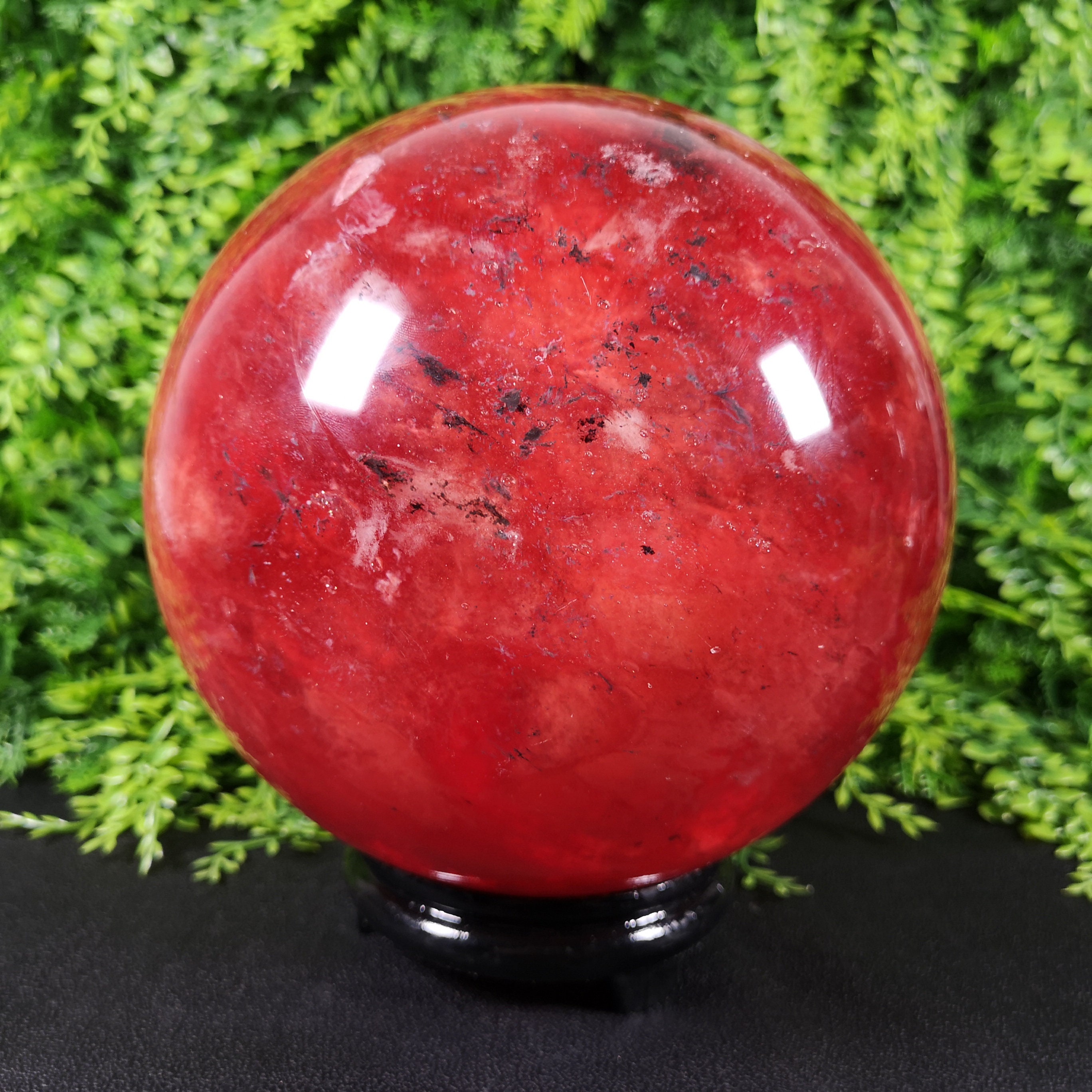 5.15kg Red Melting Stone Quartz Crystal Sphere Ball Healing Etsy
