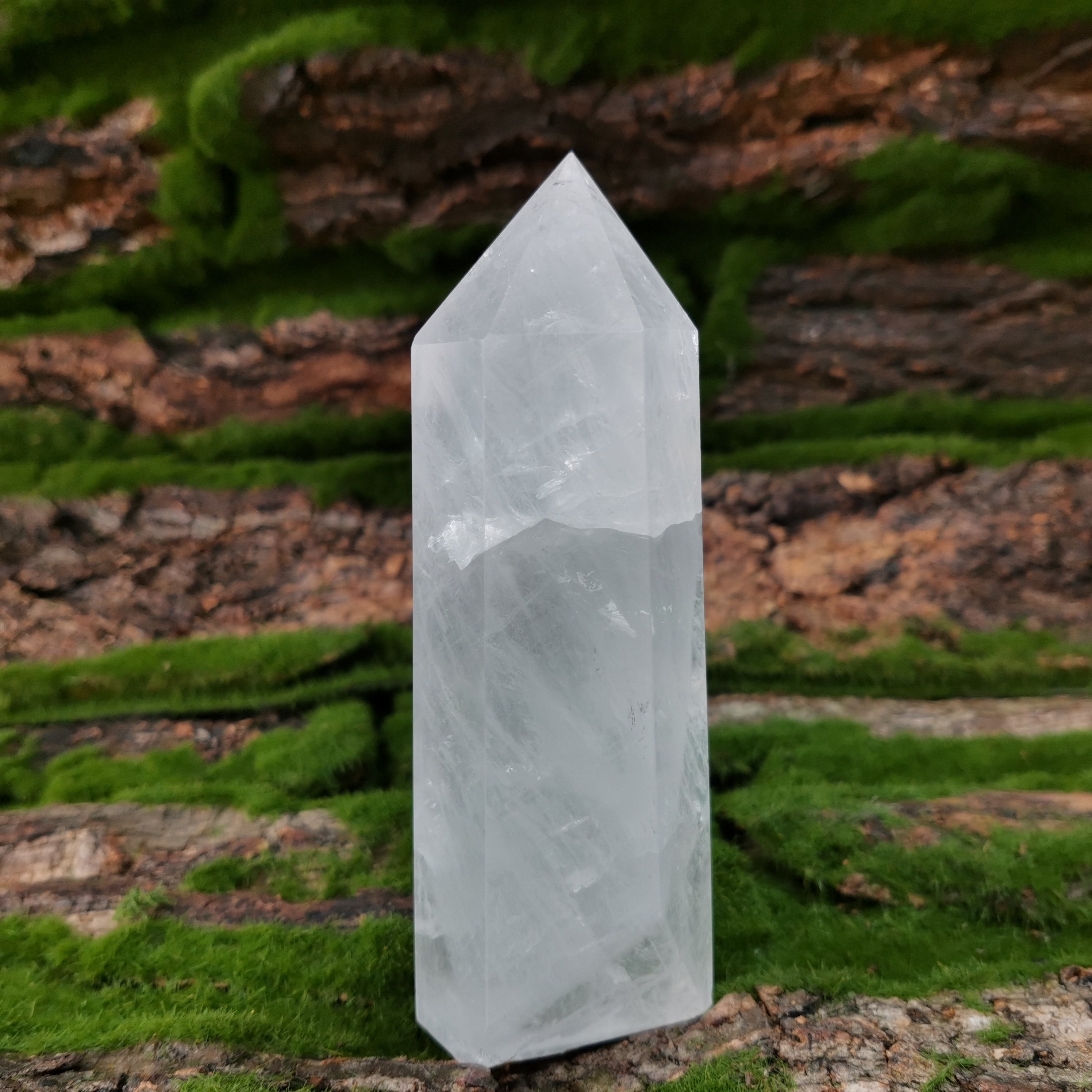 0.423kg Natural White Quartz Crystal DecorCrystal Tower Point Etsy