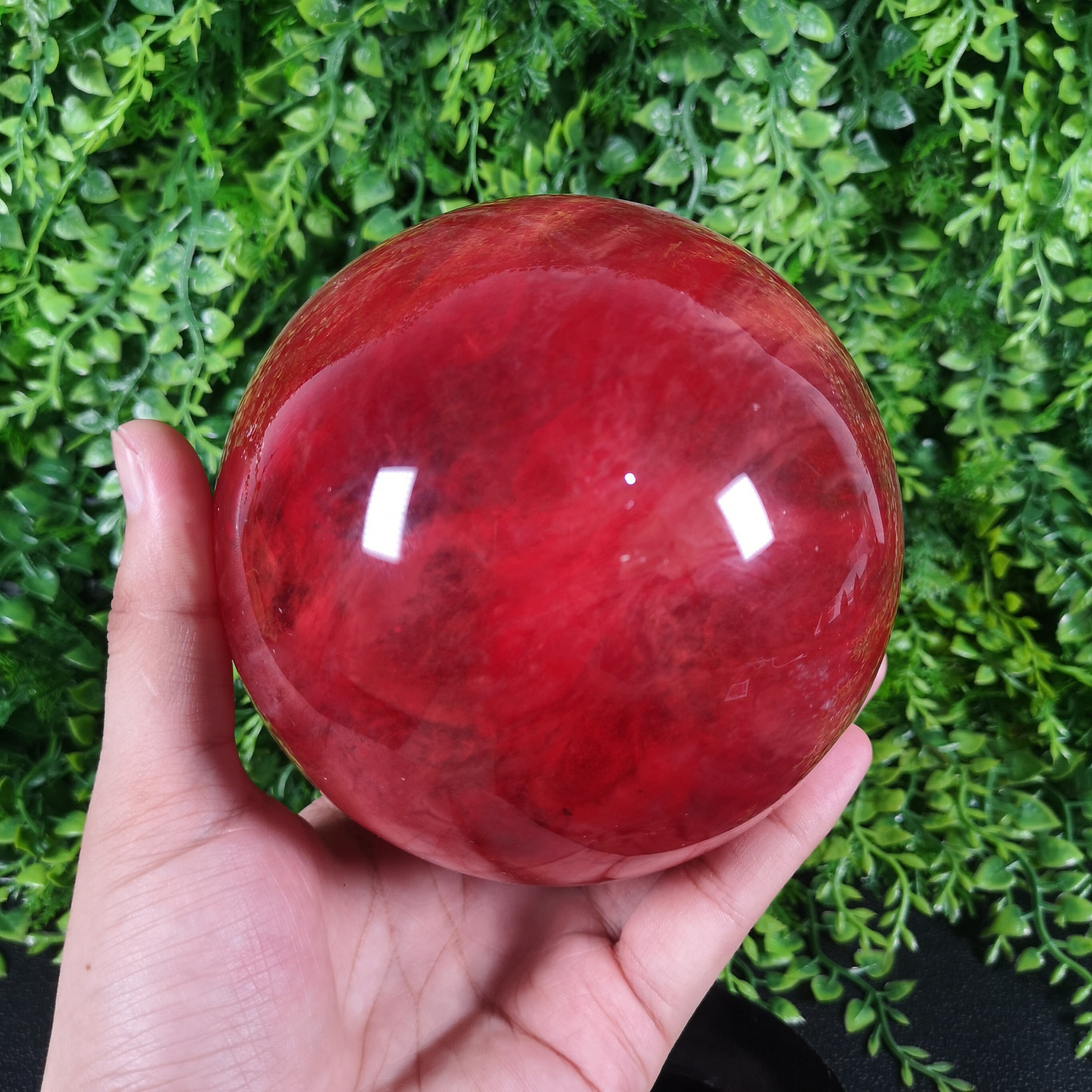 1.9kg Red Melting Stone Ball/Quartz Crystal Ball/Crystal Etsy