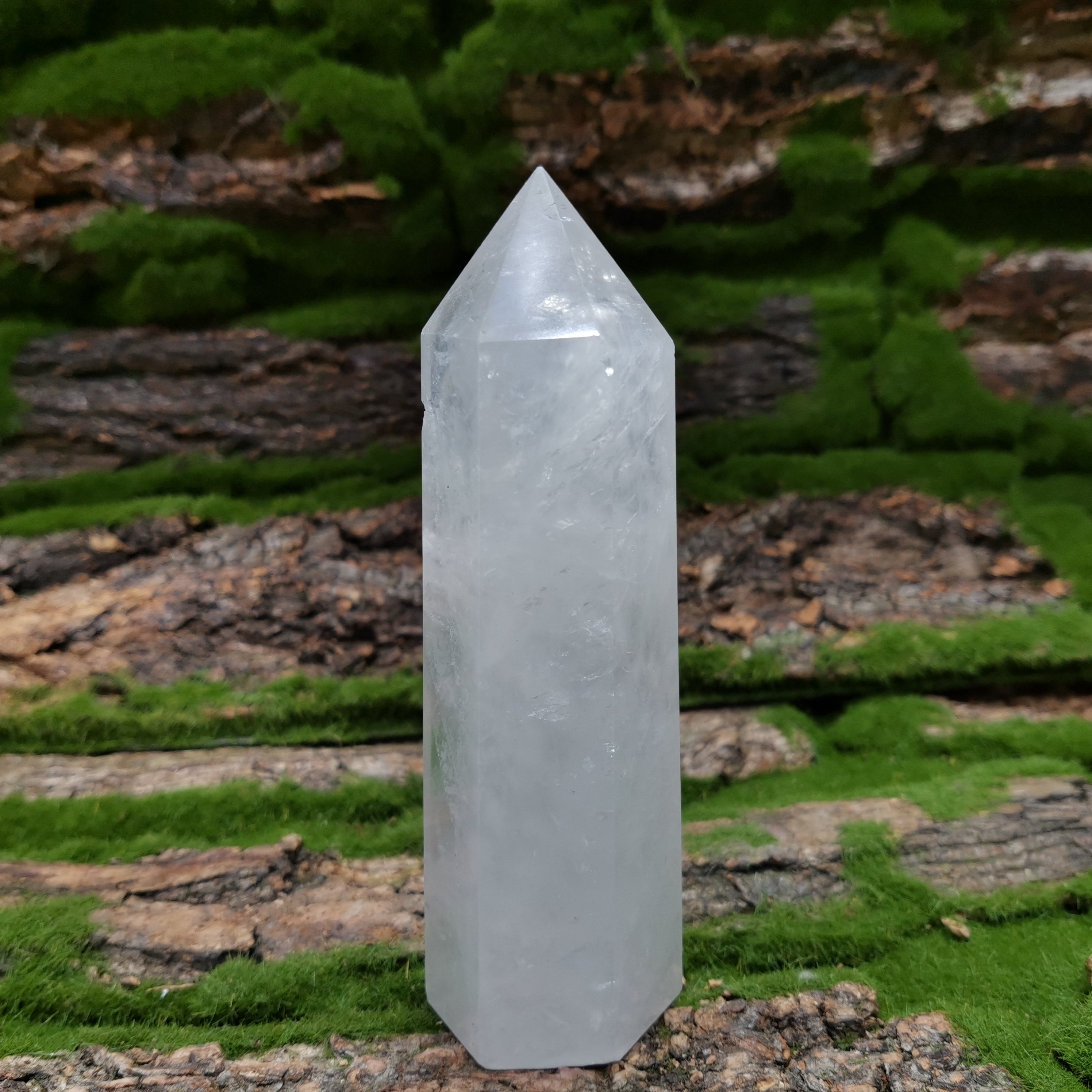 0.439kg Natural White Crystal Tower Obelisk/Quartz Crystal | Etsy