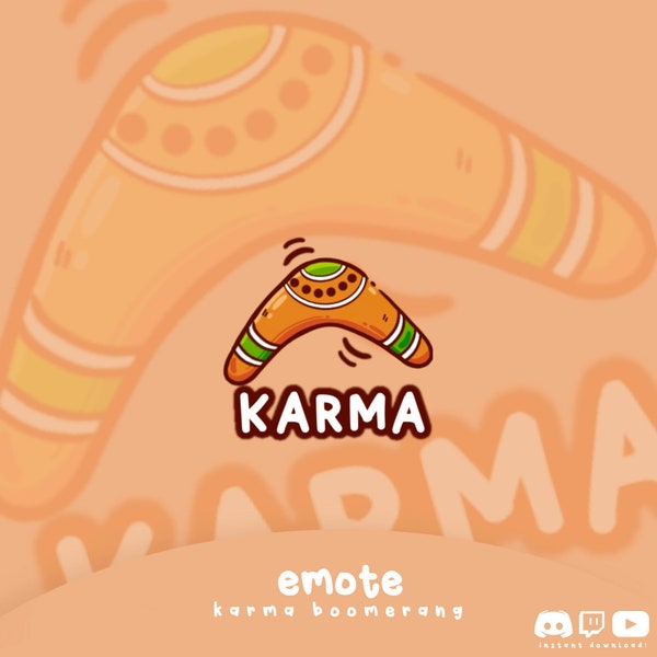 Karma Emote + Text | high-quality | Boomerang | Twitch Discord Youtube | upload directly