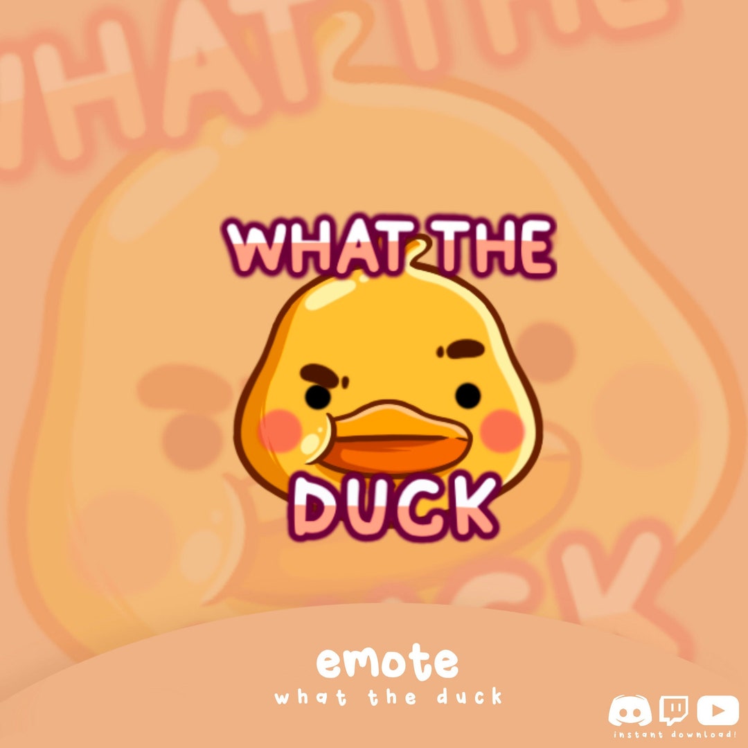 Duck Emote High Quality What the Duck Twitch Discord Youtube Directly