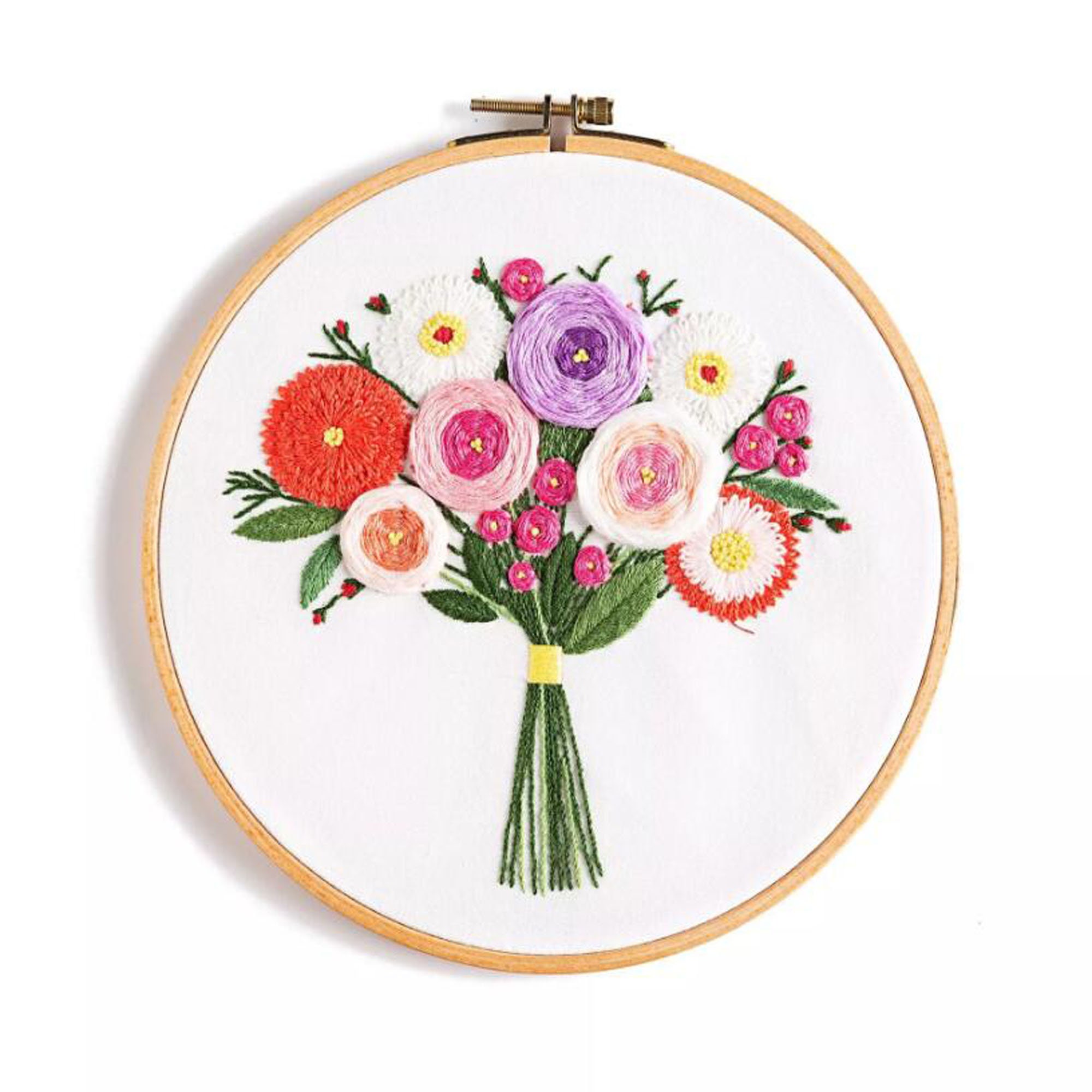 DIY Craft Floral Embroidery Kit Moderno Patrón Bordado Etsy