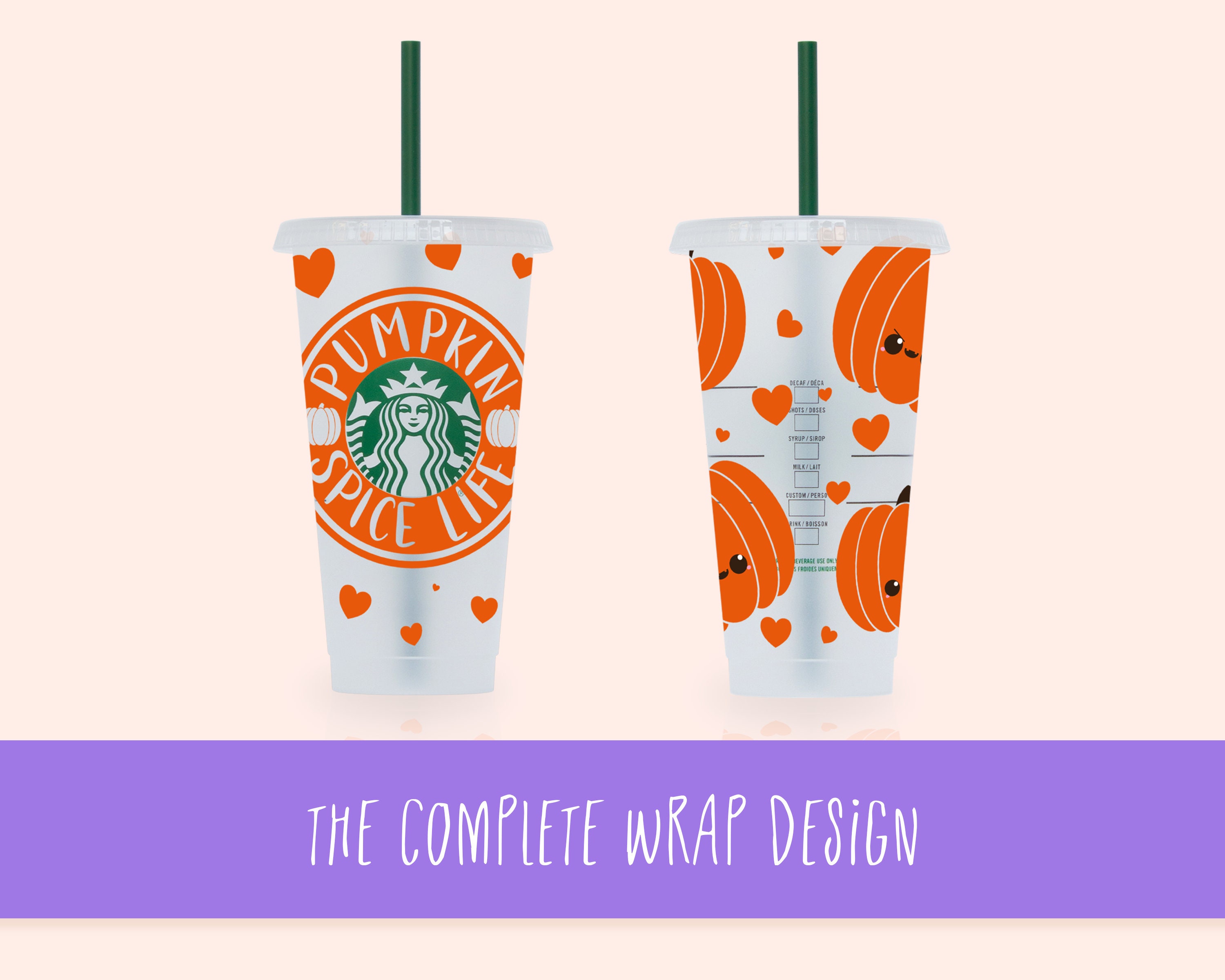 Pumpkin Spice Starbucks SVG Pumpkin Spice Starbucks Full | Etsy